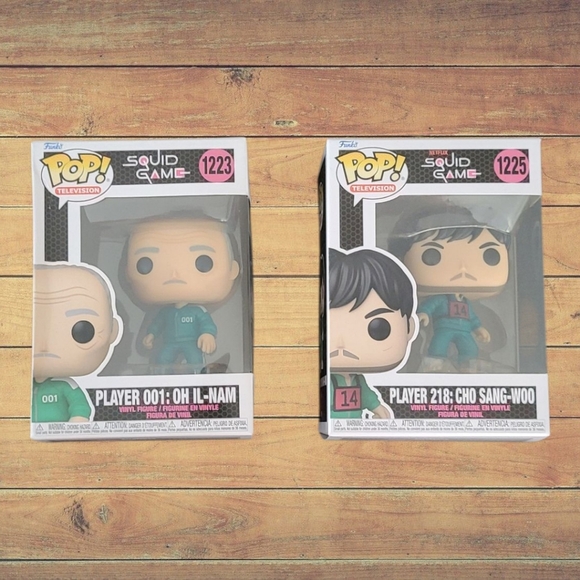 Funko Other - NEW Funko Pop Player 01 & 218 Of Squid Game